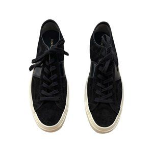 Tom Ford black mens CROSTA SUEDE CAMBRIDGE SNEAKERS size 12